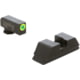 AmeriGlo Protector Sight Set for Walther PDP w/Green Tritium LumiGreen Outline Front/ Black Serrated Rear, WA-533