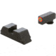 AmeriGlo Protector Sight Set for Walther PDP w/Green Tritium Orange Outline Front/ Black Serrated Rear, WA-433
