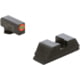 AmeriGlo Protector Sight Set for Walther PDP w/Green Tritium Orange Outline Front/ Black Serrated Rear, WA-433