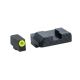 Ameriglo Protector Sight Set Green Front/Serrated Black Rear Glock 43 GL-705