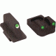 Ameriglo Remington Shotgun Night Sight - Rifle Style - Complete Set, Tritium Green Front / Green Rear, Models 870, 1100, 1187 RM-301