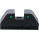 AmeriGlo Smith and Wesson Rear Sight, Green Tritium 2-Dot Black Outlines .335inH .165in Sq Notch, Smith &amp; Wesson, SW-2875R