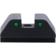 AmeriGlo Smith and Wesson Rear Sight, Green Tritium 2-Dot Black Outlines .335inH .165in Sq Notch, Smith &amp; Wesson, SW-2875R