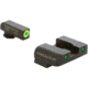 AmeriGlo Spartan 3 Dot Night Sights for Glock 17/19/22/23/24/26/27/33/34/35/37/38/39 w/Green Tritium LumiGreen Outline Front/ Green Tritium Black Outline Rear, GL-546