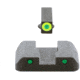 AmeriGlo Spartan 3 Dot Night Sights for Glock 20/21/29/30/31/32/36/40/41 w/Green Tritium LumiGreen Outline Front/ Green Tritium Black Outline Rear, GL-548