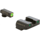 AmeriGlo Spartan 3 Dot Night Sights for Glock 20/21/29/30/31/32/36/40/41 w/Green Tritium LumiGreen Outline Front/ Green Tritium Black Outline Rear, GL-548