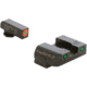 AmeriGlo Spartan Tactical Operator Sights for Glock, ProGlo, Orange Circle Front and Pro Op Rear, Green, GL-446