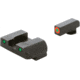 AmeriGlo Spartan Tactical Operator Sights for Glock, ProGlo, Orange Circle Front and Pro Op Rear, Green, GL-446
