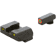 AmeriGlo Spartan Tactical Operator Sights for Glock, ProGlo, Orange Circle Front and Pro Op Rear, Yellow, GL-447