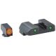 Ameriglo Spartan Tactical Tritium Night Sight Set For Glock 43 Orange/Green GL-450