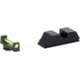 AmeriGlo Specialty Sight Set for Glock 17/19/19X/26/45 w/Green Fiber Front/ Black Rear, GFT-125