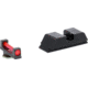 AmeriGlo Specialty Sight Set for Glock 17/19/19X/26/45 w/Red Fiber Front/ Black Rear, GFT-124