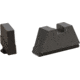 AmeriGlo Tall Suppressor Height Sight Set, All Glock excl. 42/43/43x/48, 3XL, Flat Black, Serrated Black, GL-506