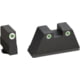 AmeriGlo Tall Suppressor Height Sight Set, All Glock excl. 42/43/43x/48, 3XL, Green Tritium w/ White Outline, GL-349