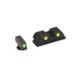 AmeriGlo Tritium Front Tritium Rear Fits Glock 20 Classic Rear, Yellow, Setscrew