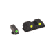 AmeriGlo Tritium Front Tritium Rear Fits Glock 17, Classic Rear, Notch w/Setscrew Yellow