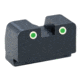 AmeriGlo Tritium Rear Sight Sig Tritium 2 Dot Rear, GRN w white Outline Height .350in., suppressor use SG-181R