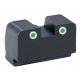 AmeriGlo Tritium Rear Sight Sig Tritium 2 Dot Rear, GRN w white Outline Height .350in., suppressor use SG-181R
