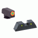 Ameriglo Tritium front and rear sights, orange yellow GL-451