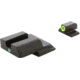 AmeriGlo Tritium Front and Rear Sights MP Shield 2 Dot night Sight set ProGlo Front with LumiLime Outline, GRN single Dot Rear SW-345