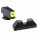 Ameriglo Tritium front serrated rear, Green GL-642