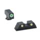 AmeriGlo Pistol Tritium Night Sights, Glock 20,21,29,30,31,32,36, Classic Green Front, Yellow Rear, GL-121
