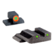 AmeriGlo Tritium Operator 3 Dot Night Sight Set, Green ProGlo Front Orange Outline, Green Rear Black Outline