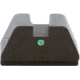 AmeriGlo Tritium Rear Sights for Glock w/Green Tritium Single Dot No Outline .451in H .165in Sq Notch, i-Dot, GL-143R