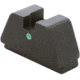 AmeriGlo Tritium Rear Sights for Glock w/Green Tritium Single Dot No Outline .451in H .165in Sq Notch, i-Dot, GL-143R