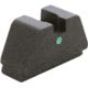 AmeriGlo Tritium Rear Sights for Glock w/Green Tritium Single Dot No Outline .451in H .165in Sq Notch, i-Dot, GL-143R