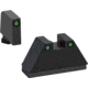 AmeriGlo XL Tall Green Tritium Black Outline .315in FRONT, Green Tritium Black Outline .394inRear, Fits all Glock Except 42 &amp; 43, XL, up to 0.284in DH, GL-813