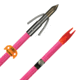 AMS Fiberglass Arrow Chaos Point Pink Shaft &amp; Safety Slide, A203-PNK