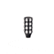 Anarchy Bolt Knob Grenade Two Tone, 5/16x24, Black ABK-GRN-BLKTT