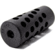 Anarchy Outdoors RPR Rimfire Bull Barrel Full Port Muzzle Brake, .22 Caliber, 1/2x28 Thread, 0.86 in OD, Black, 791617486201