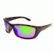 Angler Eyes AE 8 Sunglasses, Dark Brown Demi Frame, Smoke Polarized with Green Mirror Flash Lens, 10206826.FGX