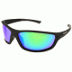 Angler Eyes Tarpon Sunglasses, Rubberized Black Frame, Smoke Polarized with Green Mirror Flash Lens, Polarized, 10225847.FGX