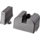 Angry Bear Arms Glock Bear Bones Blank Pistol Sights, Tall Profile, Serrated, Small Frame, Black, ABA136