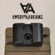 Angry Bear Arms Glock Bear Bones Fiber Optic Pistol Sights, Tall Profile, Serrated, Small Frame, Black, ABA131