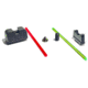 Angry Bear Arms Glock MOS Tall Profile Fiber Optic Sights, Large Frame, Black, ABA152