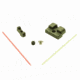Angry Bear Arms Glock RMR Cut Fiber Optic Serrated Low Profile Sight Kit, Black, Small, ABACUS