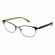 Ann Taylor AT600 Bifocal Prescription Eyeglasses - Frame Mt Blk /Dk Teal, Size 51/16mm TYAT60001