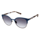 Ann Taylor ATP907 Sunglasses - Frame MT.NAVY/BL TORT, Lens Color Dark Grey Gradient, Size 51/17mm TYATP90703