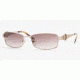 Anne Klein AK4126 SV Prescription Sunglasses - Light Gold Brown Gradient Frame / 55 mm Prescription Lenses, 353-64-5517