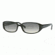 Anne Klein Prescription Sunglasses AK5120, Dark Gray Solid Frame / 52 mm Prescription Lenses