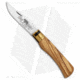 Antonini Knives Old Bear Classical Large Folding Knife, 3.375in, 420 Stainless Steel, Clip Point Blade, Olive Wood Olive Handle, Steel/Wood, 8.375in, BHQ-124856