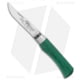 Antonini Knives Old Bear Classical Large Folding Knife, 3.375in, 420 Stainless Steel, Clip Point Blade, Wood Green Handle, Steel/Green, 8.375in, BHQ-124885