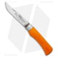 Antonini Knives Old Bear Classical Large Folding Knife, 3.375in, 420 Stainless Steel, Clip Point Blade, Wood Orange Handle, Steel/Orange, 8.375in, BHQ-124887