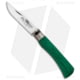 Antonini Knives Old Bear Classical Medium Folding Knife, 3.125in, 420 Stainless Steel, Clip Point Blade, Wood Green Handle, Steel/Green, 7.75in, BHQ-124776