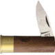 Antonini Shotgun Shell Folding Knife, 2.63in Closed, 1.75in Satin SS Blade, Walnut Handle, Shotgun Shell Shaped Handle, 1301/CU-NC