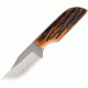 Anza 5.125 Inch Fixed Blade Knife, Amber Bone, Brown Leather Belt Sheath AZTWAJB